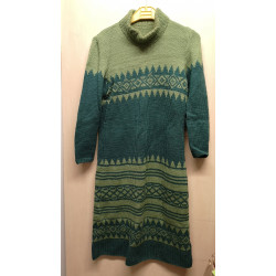 Retro zestaw wełniany swetr + spódnica M